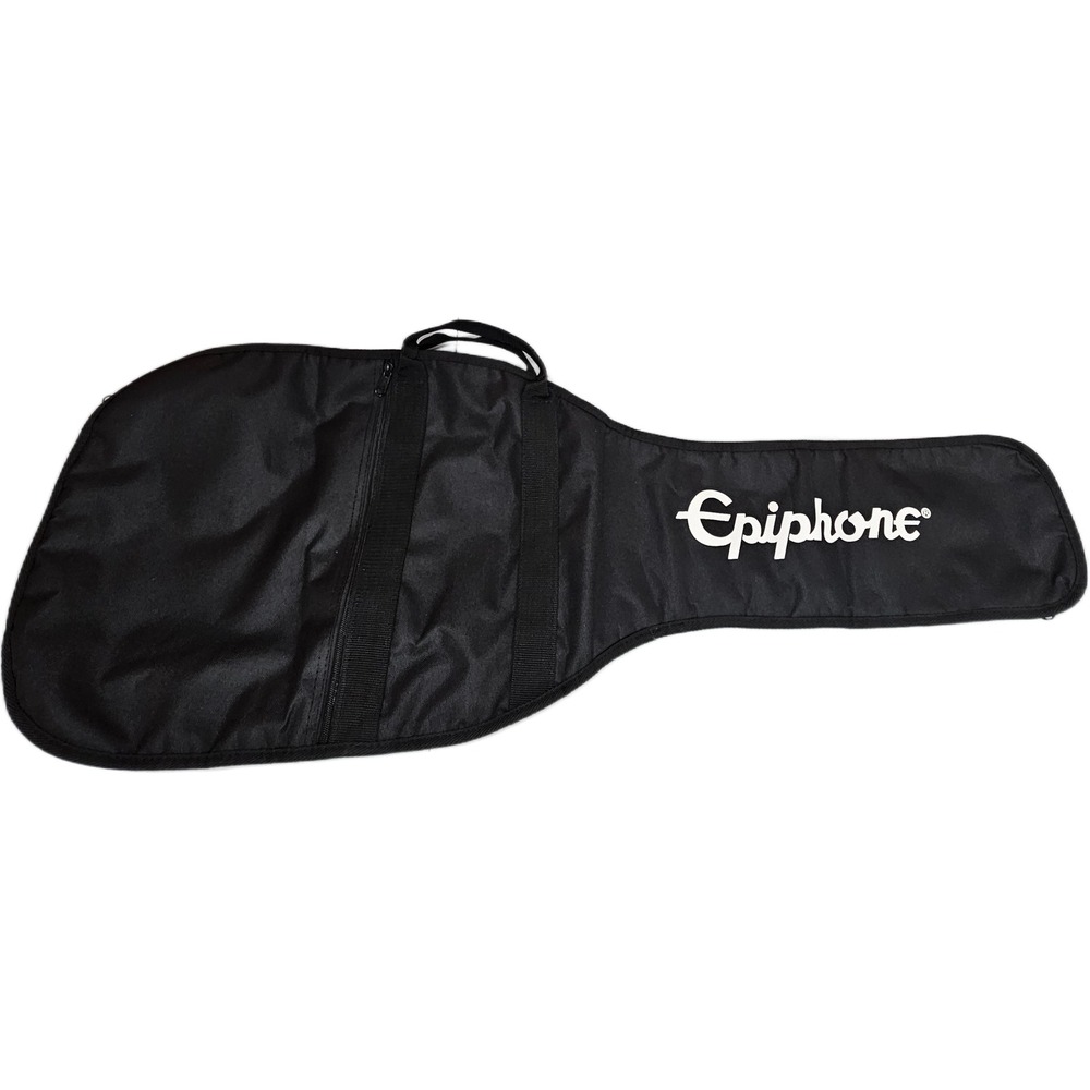 Epiphone Black Nylon Guitar Gig Bag Zip Soft Case Carry Handles Shoulder Strap
